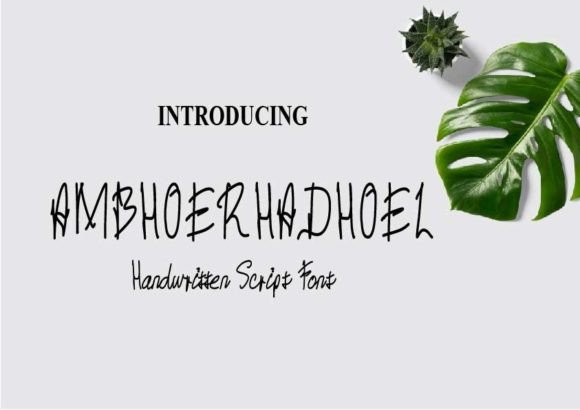 Ambhoerhadhoel: The Handwritten Font for Authentic Web Design