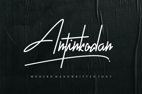 Antinkodan: The Modern Handwritten Typeface for Dynamic Web Design