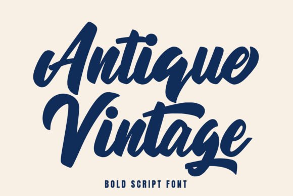 Antique Vintage: The Brush Script Typeface That Elevates Small Business Branding