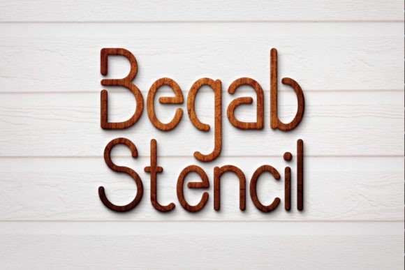 Begab Stencil: A Handwritten Typeface for Modern Web Design