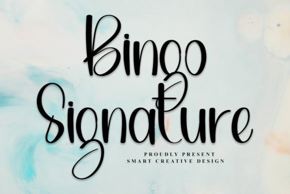 Bingo Signature: The Handwritten Typeface for Modern Editorial Design