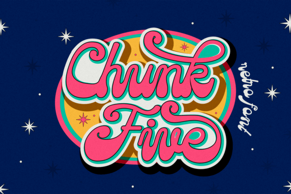 Chunk Five: A Retro Script Typeface for Bold Branding