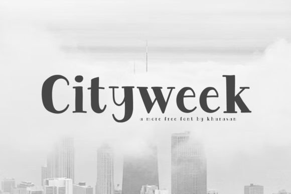 Cityweek: A Modern Serif Typeface for Campaign Design