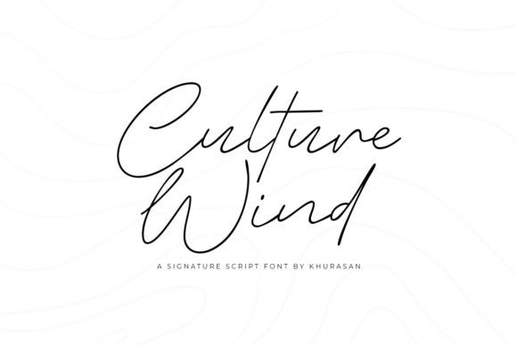 How Culture Wind Elevates Editorial Design with a Modern Script Typeface