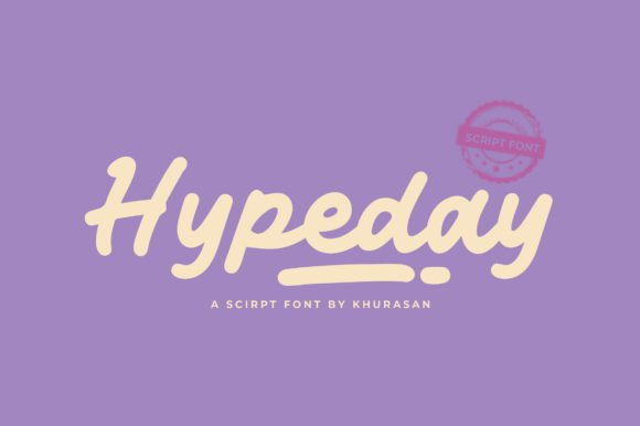 Hypeday: The Bold Script Font for Modern Editorial Design