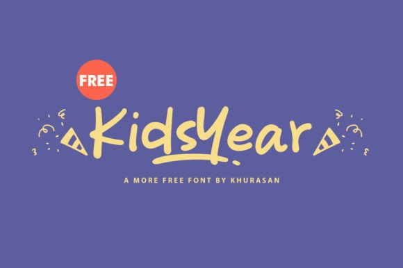 Kids Year: A Modern Handwritten Typeface for Playful Branding