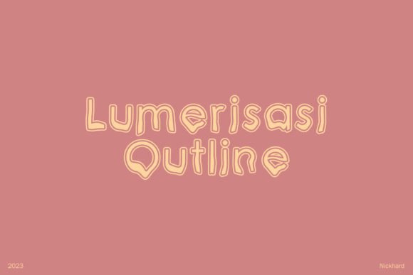 Lumerisasi Outline: The Quirky Script Font for Bold Branding