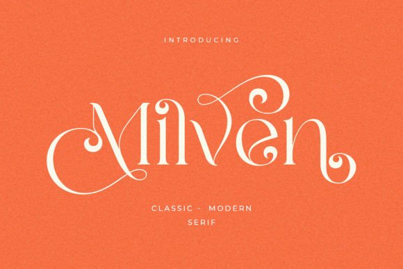 Milven: A Modern Serif Typeface for Digital Branding