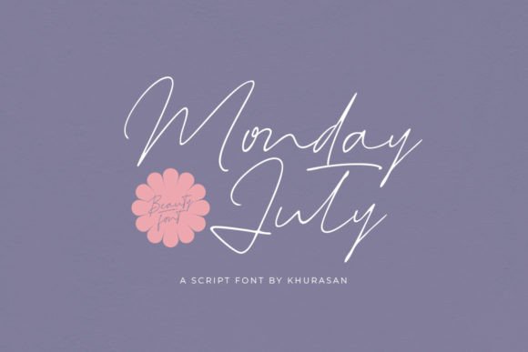 Monday July: The Modern Script Typeface for Handmade Creators