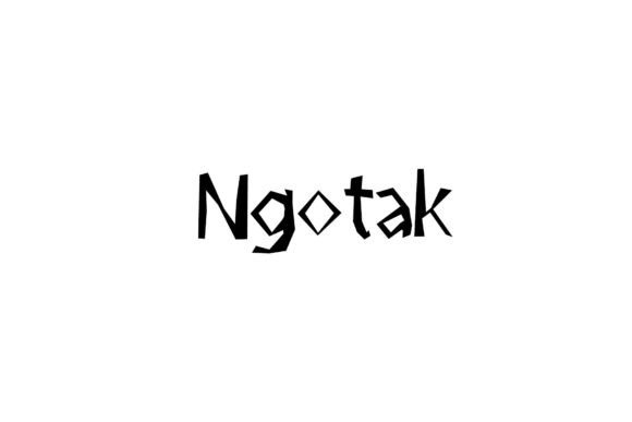 Ngotak: A Modern Script Typeface for Distinctive Editorial Design
