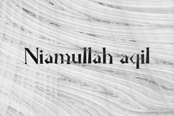 Niamullah Aqil: The Edgy Script Typeface for Bold Branding