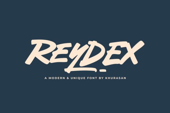 Reydex: A Bold Script Typeface for Modern Editorial Design