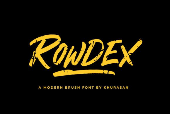 Rowdex: A Modern Script Handwritten Font for Editorial Design