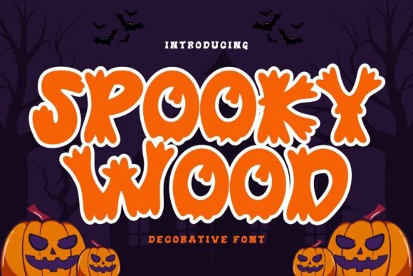 Spooky Wood: A Spooky Display Typeface for Digital Brands