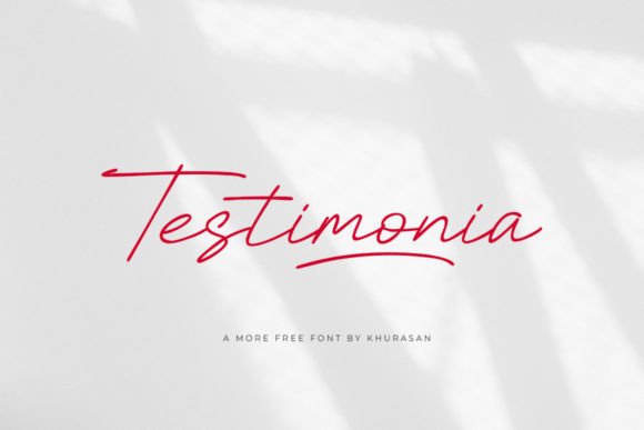Testimonia: The Modern Script Font for Digital Brand Identity