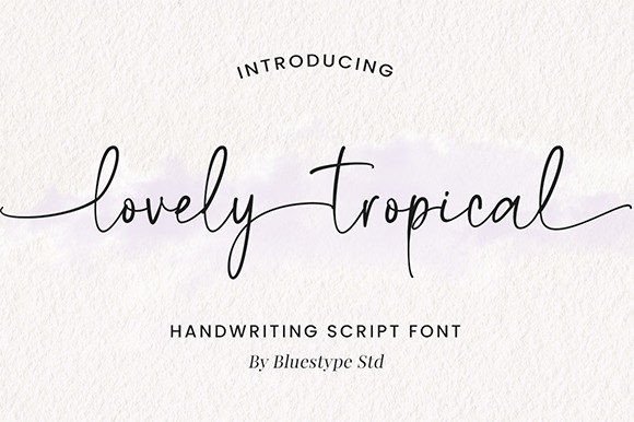 Upgrade Your Brand with the Lovely Tropical Typeface