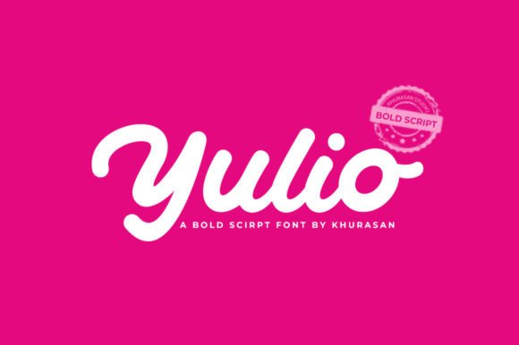 Yulio: A Bold Script Typeface for Dynamic Web Design